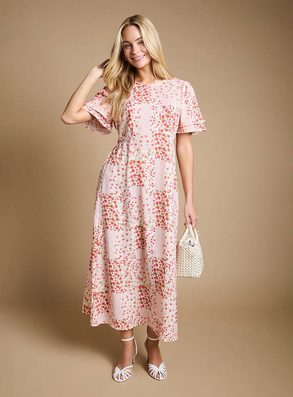 DOROTHY PERKINS Angel Sleeve Seam Detail Midaxi Dress 10